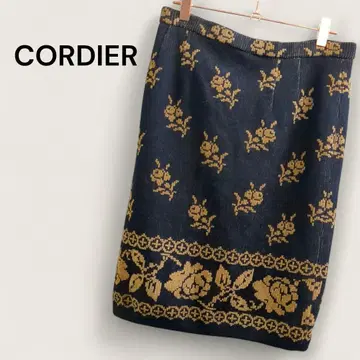 CORDIER 여성용 미디 스커트 타이트 스커트 모 60% 가을/겨울