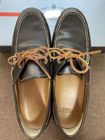 BALLY 가죽 데크 슈즈 브라운 비즈니스 멋짐