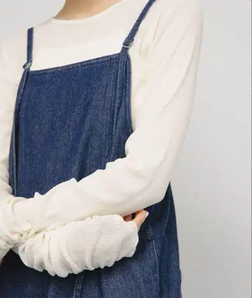 시어 벨로아 셔링 슬리브 상의