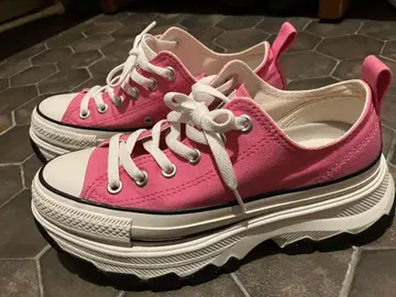 converse 통굽 핑크 캔버스 스니커즈