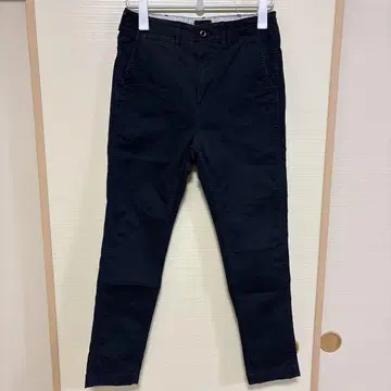 BEAMS 남성용 스트레치 테이퍼드 치노 NAVY 사이즈 S