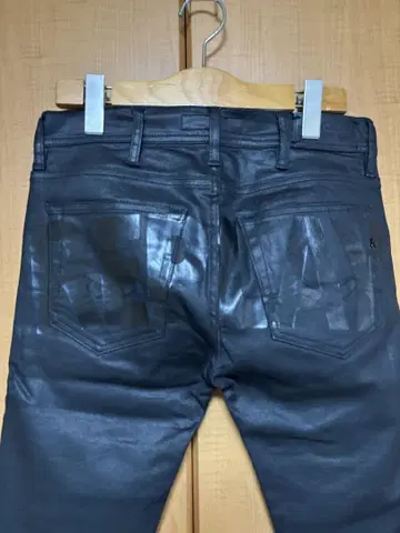블랙 데님 슬림 핏