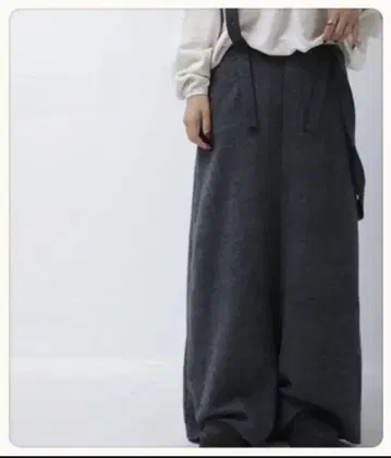 안티카 변형 와이드 팬츠 서스펜더 와이드 팬츠