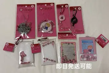 그루미 8세트 클리어 케이스 캔뱃지 슬리브 카라비너 키링