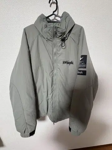 MARK GONZALES 후드 부착 자켓 그레이