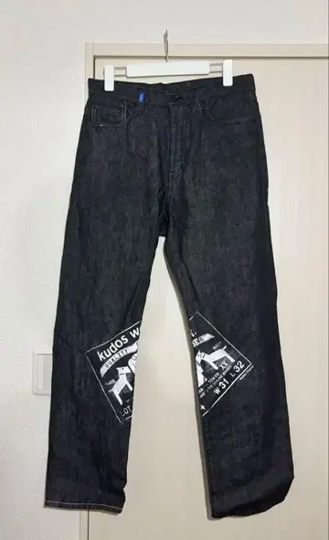 kudos black denim 22aw