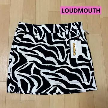 [ 새상품 ] LOUDMOUTH 라우드마우스 스트레치 스커트 제브라 패턴