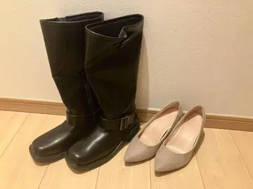 gu 부츠 롱 부츠 펌프스