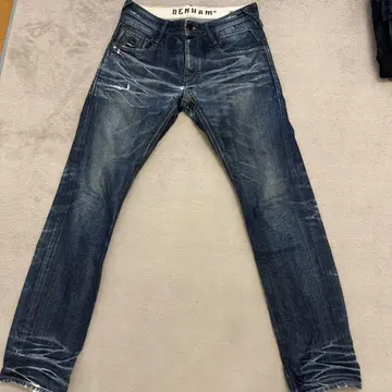 DENHAM 다크 블루 스트레이트 데님 W30