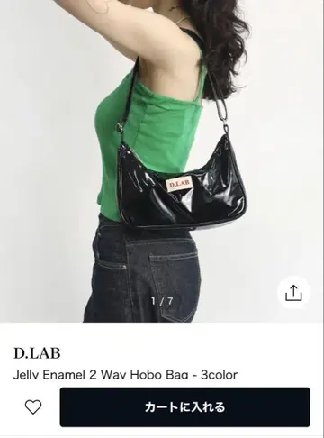 D.LAB 블랙 숄더백