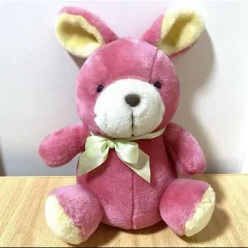 토끼 봉제 인형 핑크 리본 포함 귀여운 빅 사이즈
