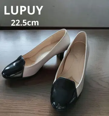 미사용 새상품 LUPUY 22.5cm 토캡 플랫 펌프스