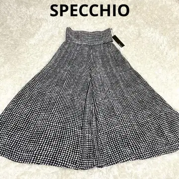 [새상품] SPECCHIO 플레어 팬츠 가우초 팬츠 체크 무늬