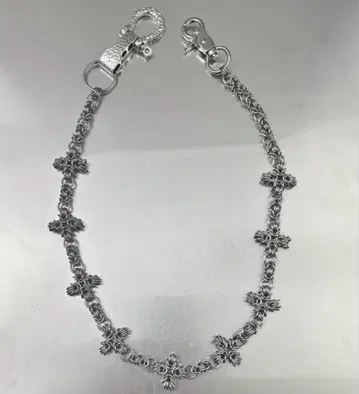 체인메일 실버 크로스 월렛 체인 rosary'