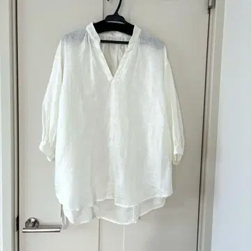 새상품 하자품 그린 라벨 릴랙싱 린넨 스키퍼 셔츠 화이트