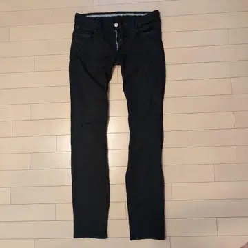 NUMBER(N)INE 하트 눈물 패치 블랙 데님