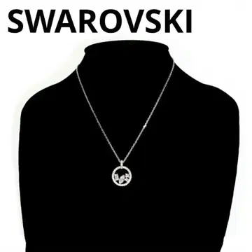 SWAROVSKI 스와로브스키 목걸이 눈꽃송이 서클 새상품급
