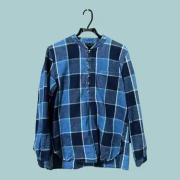 GOHEMP 풀오버 체크 셔츠 정가 2만 엔 정도