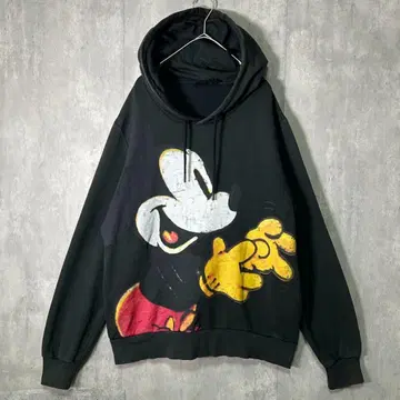 Desigual 미키 마우스 빈티지 후디 블랙