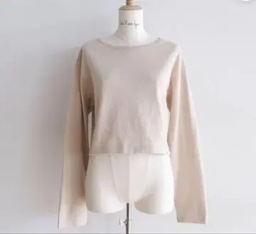 시루무린 soft 하드 베이직 롱T 샌드 베이지 상의