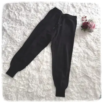 [저널 스탠다드 레리움] 니트 조거 팬츠 블랙 F 사이즈