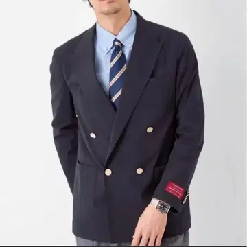 미유키 모리 그린 라벨 릴랙싱 더블 브레스트 자켓 블레이저
