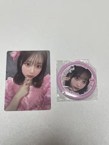 CUTIE STREET 사쿠라바 하루카 트레이딩 카드와 배지 세트