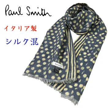 폴스미스 스톨 도트 보더 남성용 실크 이탈리아제