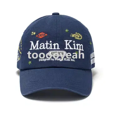Matin Kim 자수 네이비 캡