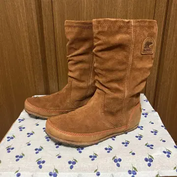 SOREL 스웨이드 브라운 캐주얼 부츠 23cm