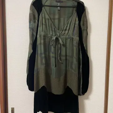 원피스 custo BARCELONA vintage 구제 의류 벨로아 패턴