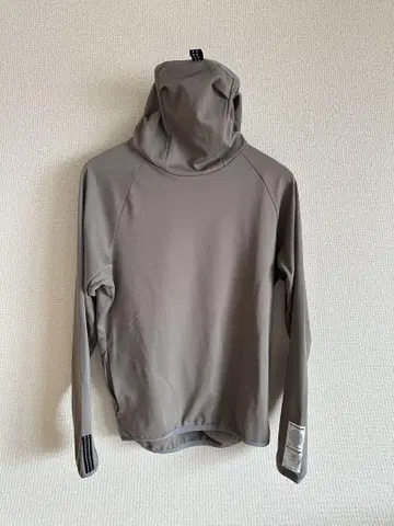 그레이 후드 부착 긴팔 후드티