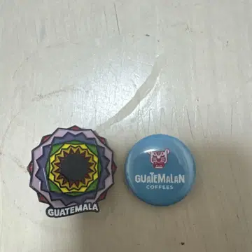 GUATEMALAN Coffees 핀 배지 2개 세트