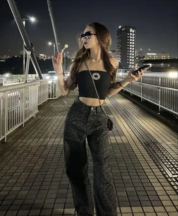 Shoko x SUREVE 레오파드 무늬 팬츠 Avail 58