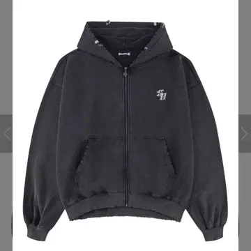 SUPPLIER Vintage Wash Pierced Zip Hoodie