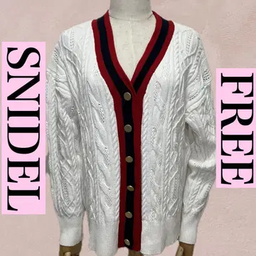 SNIDEL 케이블 니트 가디건 FREE