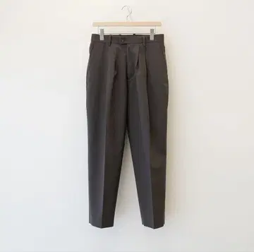 stein 슈타인 WIDE TAPERED TROUSER brown