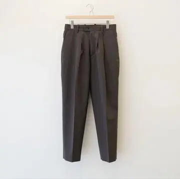 stein 슈타인 WIDE TAPERED TROUSER brown