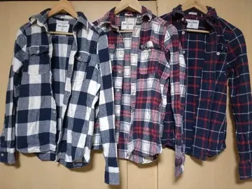 abercrombie 플란넬 셔츠 3종 세트