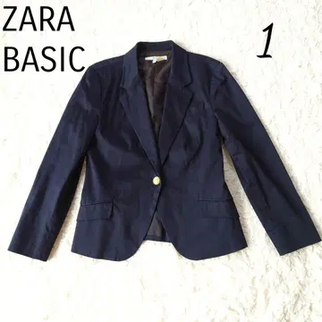 ZARA BASIC 자라 베이직 네이비 테일러드 자켓 골드 버튼