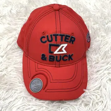 CUTTER&BUCK 골프 굿즈 캡 레드 프리 프론트 심 있음