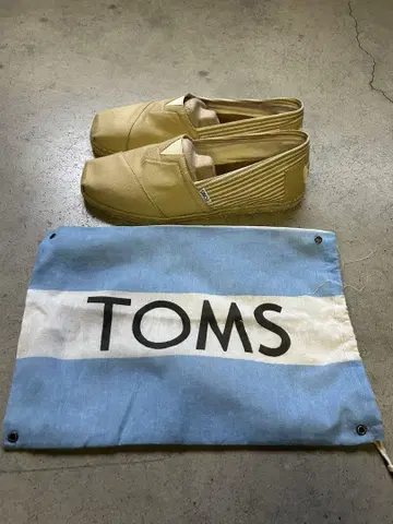 TOMS 베이지 슬립온 오리지널 주머니 포함
