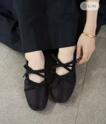 LE TALON 르탈롱 L 더블 리본 발레리나 24