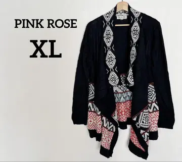 PINK ROSE 에스닉 패턴 가디건 [ XL ] 겉옷 아우터 상의