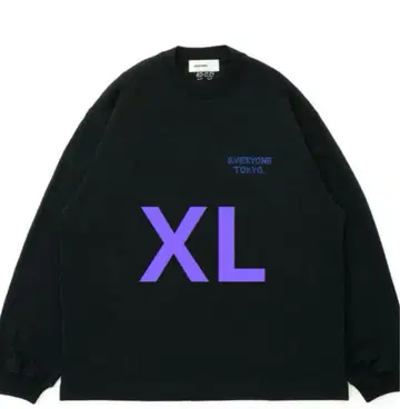 EVERYONE TOKYO. 블랙 XL 긴팔 티셔츠