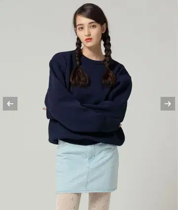 tina:jojun 미니 기장 데님 스커트 M 사이즈 색스 블루