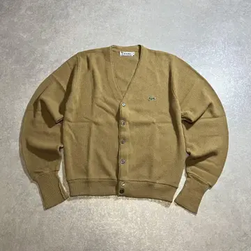 00s 90s ZOD LACOSTE 니트 가디건 라이트 브라운 구제 의류