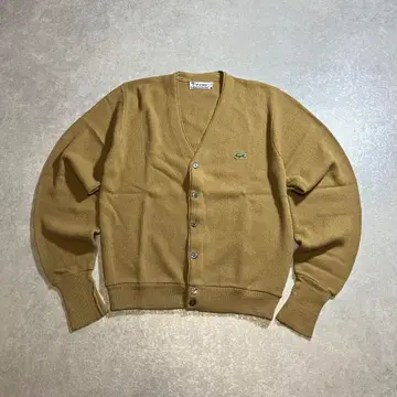 00s 90s ZOD LACOSTE 니트 가디건 라이트 브라운 구제 의류