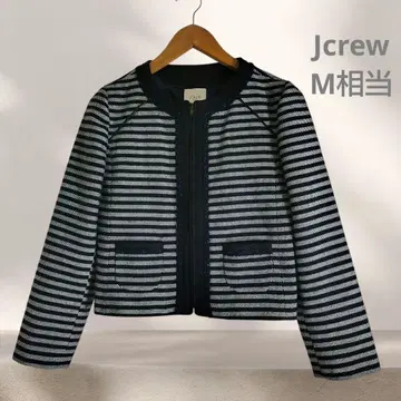 [새상품급] J.Crew 스트라이프 트위드 크롭 자켓 사이즈 2