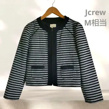 [새상품급] J.Crew 스트라이프 트위드 크롭 자켓 사이즈 2